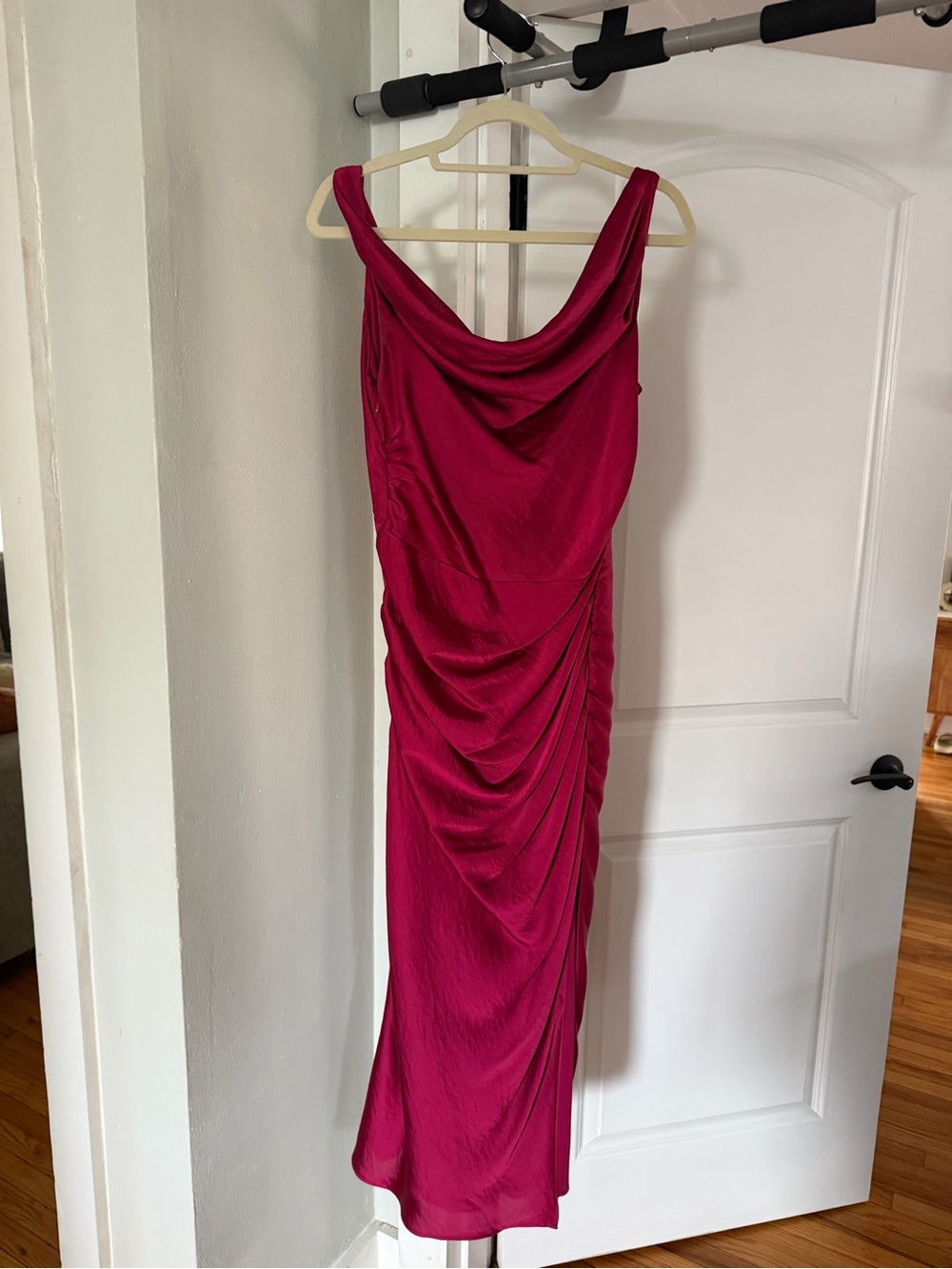 Abercrombie & Fitch Magenta Sleeveless Maxi Dress